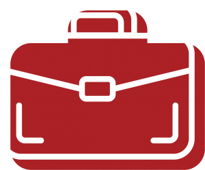 A briefcase icon for Bryant Law's areas of practice, for Business and LLC legal work and specialty